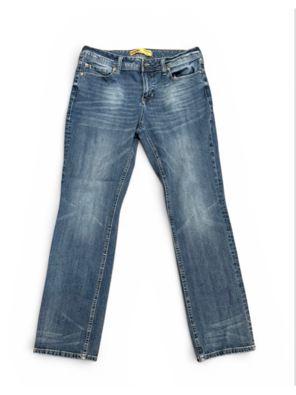 Seven7 Straight Fit Jeans Men’s 34x34 Medium Wash Stretch Denim Blue Straight Le